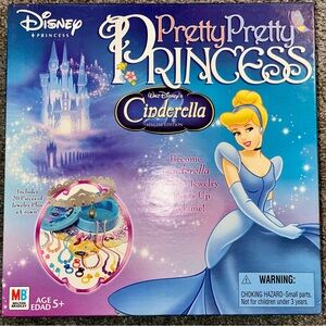 Milton Bradley Pretty Pretty Princess Cinderella Ed. - COMPLETE & PERF CONDITION